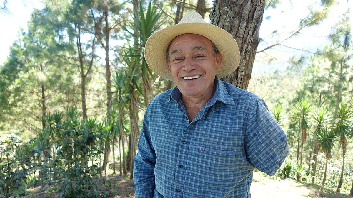 Panchito Villada is a small-scale coffee farmer and a founding member of the Capucas Coffee Cooperative in Honduras
