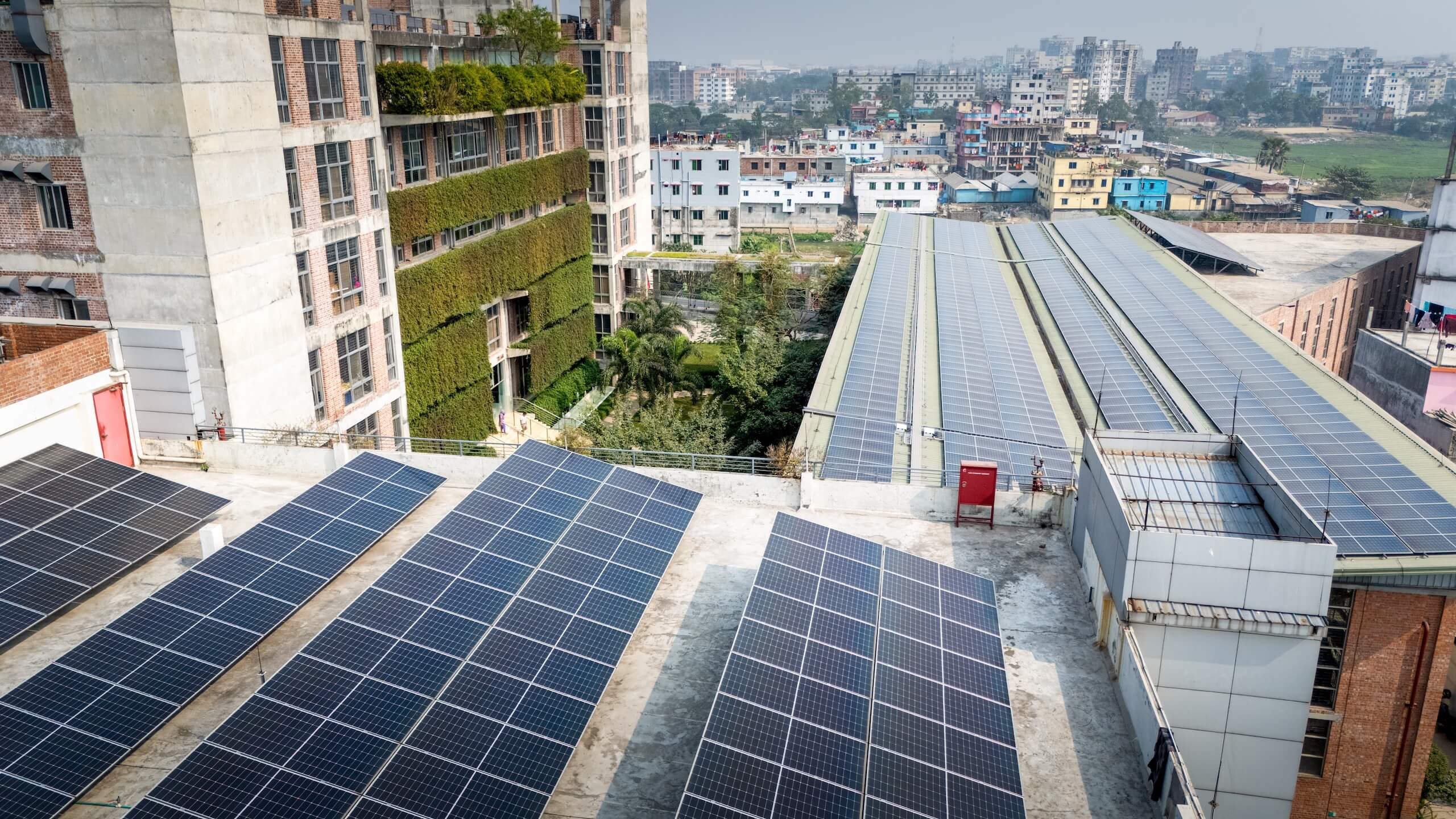 Rooftop solar panels