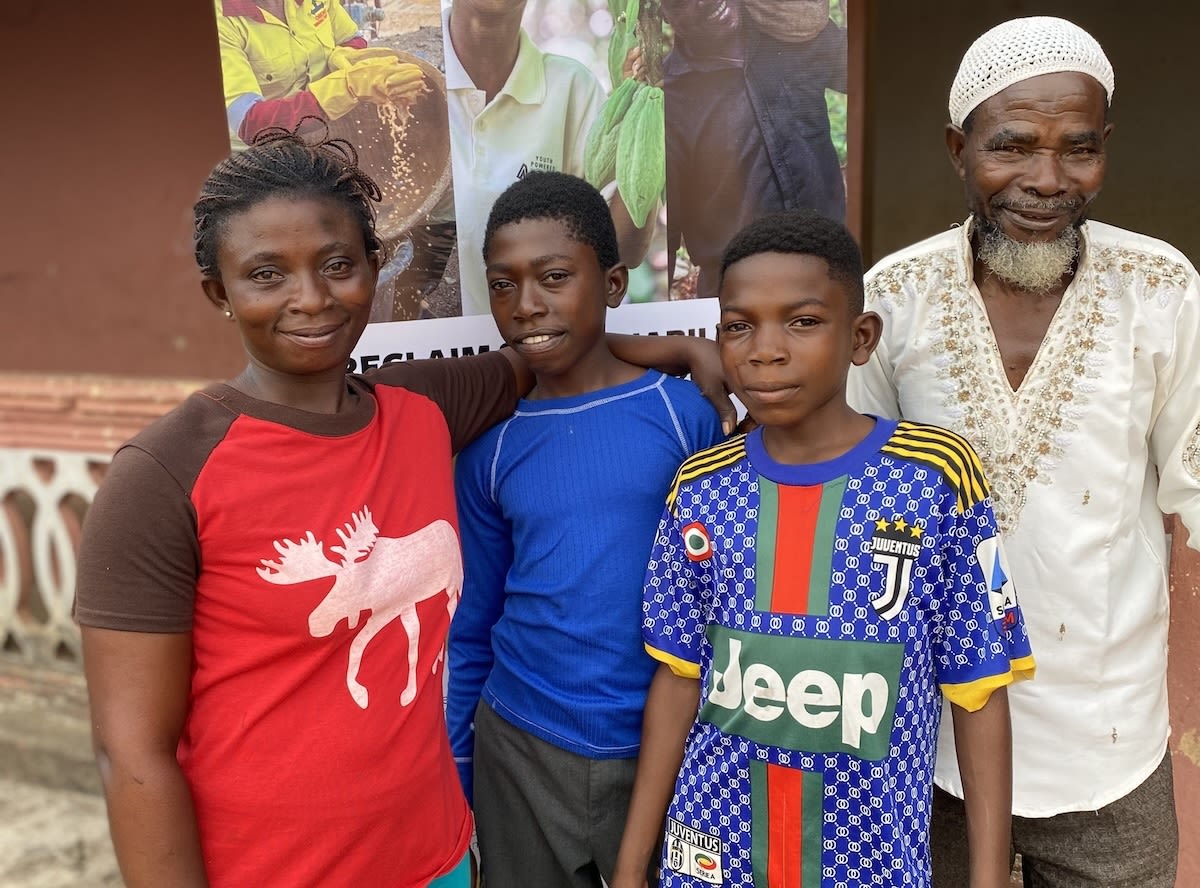 Joana Atta is a cocoa farmer in Ghana